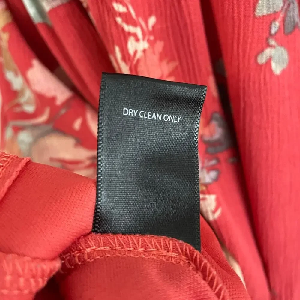 Torrid Voluminous Crinkle Gauze Floral Red Dress | Size 0 (Fits L/12) - Picture 11 of 11